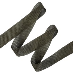 Окантовочная лента-бейка, цвет Тёмно-Серый 22мм (на отрез)  в Апрелевке
