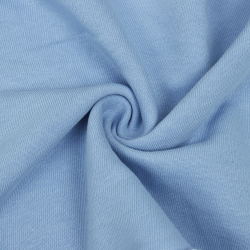 Ткань Футер 3-х нитка, Петля, цвет Светло-Голубой (на отрез)  в Апрелевке