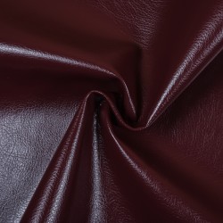Ткань Дерматин (Кожзам) для мебели, цвет Бордовый (на отрез)  в Апрелевке