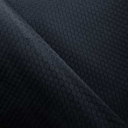 Ткань Оксфорд 300D PU Рип-Стоп СОТЫ, цвет Черный (на отрез)  в Апрелевке