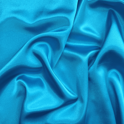 *Ткань Атлас-сатин, цвет Голубой (на отрез)  в Апрелевке