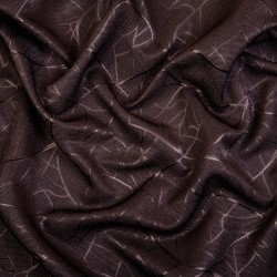 Ткань Блэкаут для штор &quot;Ледовое тиснение цвет Темно-Коричневый&quot; (на отрез)  в Апрелевке
