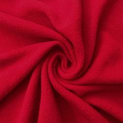 Флис Односторонний 130 гр/м2, цвет Красный (на отрез)  в Апрелевке
