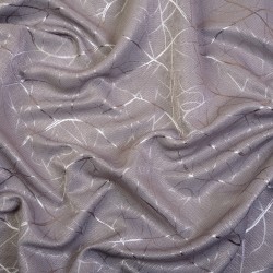 Ткань Блэкаут для штор светозатемняющая 75% &quot;Ледовое тиснение цвет Серый&quot; (на отрез)  в Апрелевке