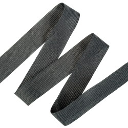 Окантовочная лента-бейка, цвет Чёрный 22мм (на отрез)  в Апрелевке