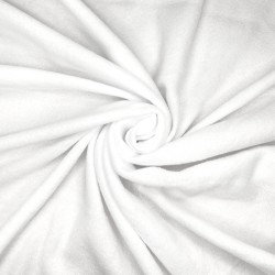 Флис Односторонний 130 гр/м2, цвет Белый (на отрез)  в Апрелевке