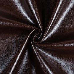 Ткань Дерматин (Кожзам) для мебели, цвет Темно-Коричневый (на отрез)  в Апрелевке