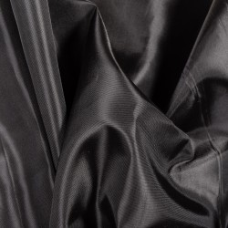 Ткань подкладочная Таффета 190Т, цвет Черный (на отрез)  в Апрелевке
