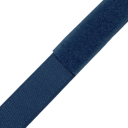 Контактная лента 25мм цвет Синий (велькро-липучка, на отрез)  в Апрелевке