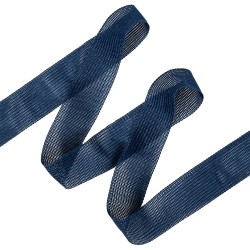 Окантовочная лента-бейка, цвет Синий 22мм (на отрез)  в Апрелевке