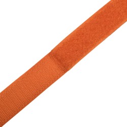Контактная лента 25мм цвет Оранжевый (велькро-липучка, на отрез)  в Апрелевке