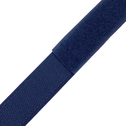 Контактная лента 25мм цвет Тёмно-Синий (Велькро-липучка), на отрез  в Апрелевке