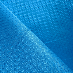 Ткань Оксфорд 300D PU Рип-Стоп СОТЫ, цвет Голубой (на отрез)  в Апрелевке