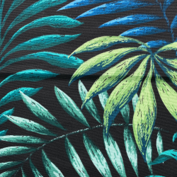 Интерьерная ткань Дак (DUCK), принт &quot;Тропические листья&quot; (на отрез)  в Апрелевке