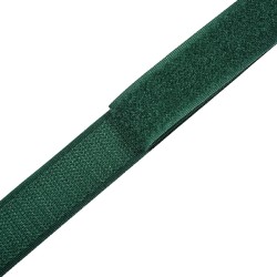 Контактная лента 25мм цвет Зелёный (велькро-липучка, на отрез)  в Апрелевке