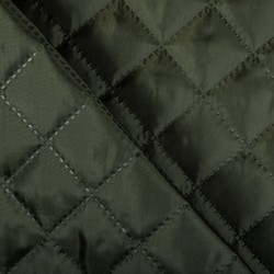 Стеганая подкладочная ткань с синтепоном (100гр/м2), цвет Хаки (на отрез)  в Апрелевке